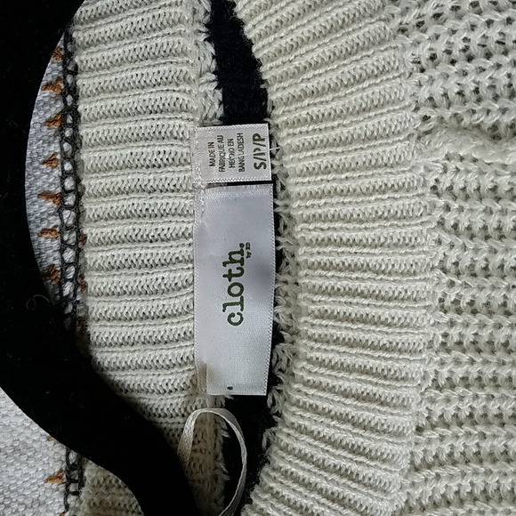 Striped Poncho Sweater - Picture 3 of 6